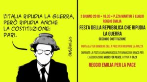 La Festa della Repubblica che ripudia la guerra: in piazza a Reggio Emilia